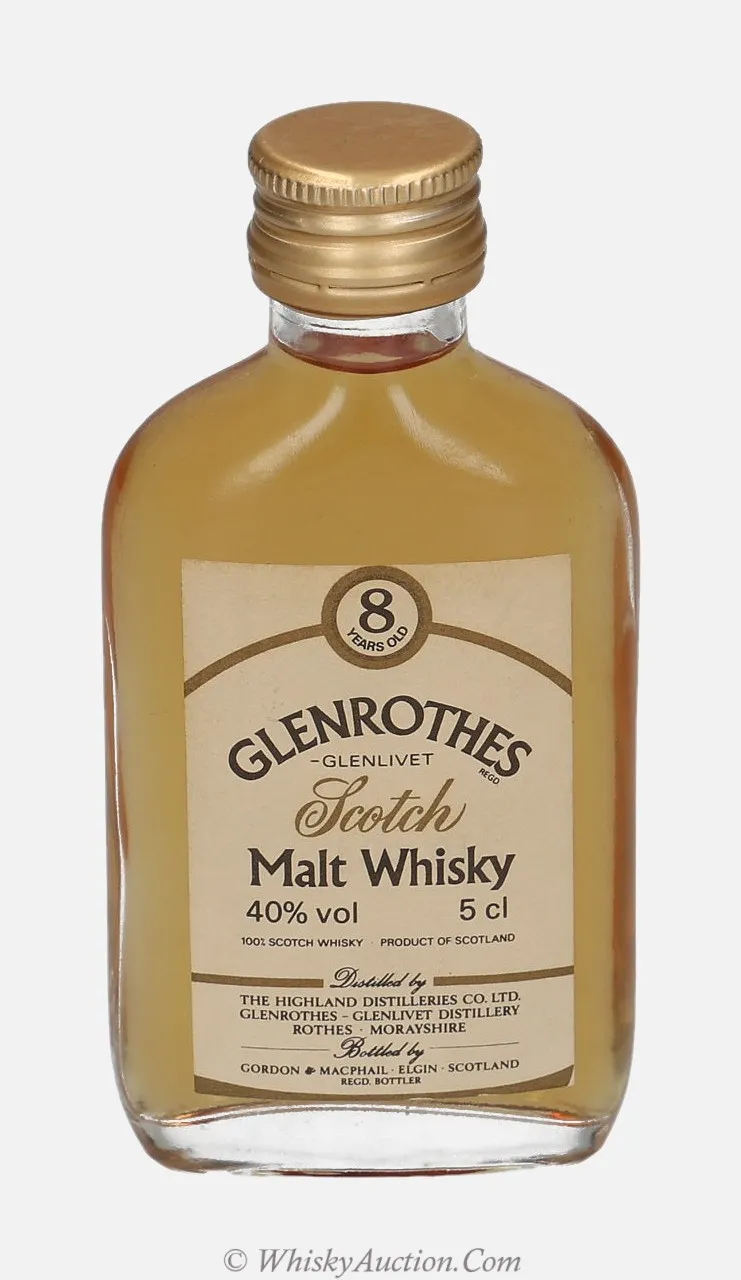 Glenrothes Distillery Labels 8 let – Gordon & MacPhail