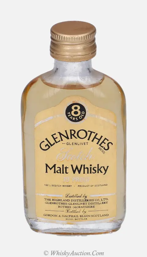 Glenrothes Distillery Labels 8 let – Gordon & MacPhail