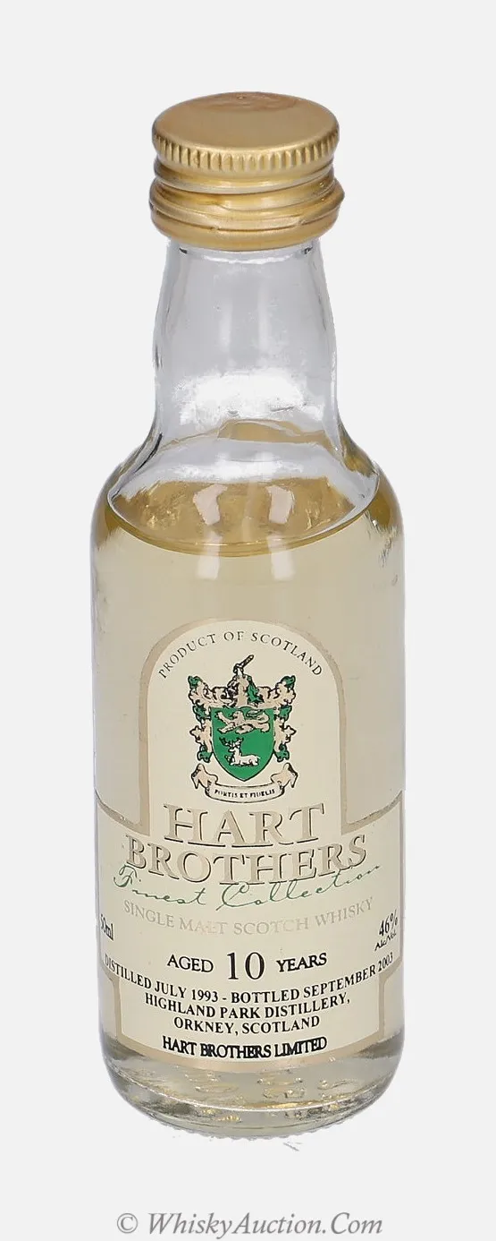 Highland Park Finest Collection 10 Jahre (July 1993 / September 2003) – Hart Brothers Limited