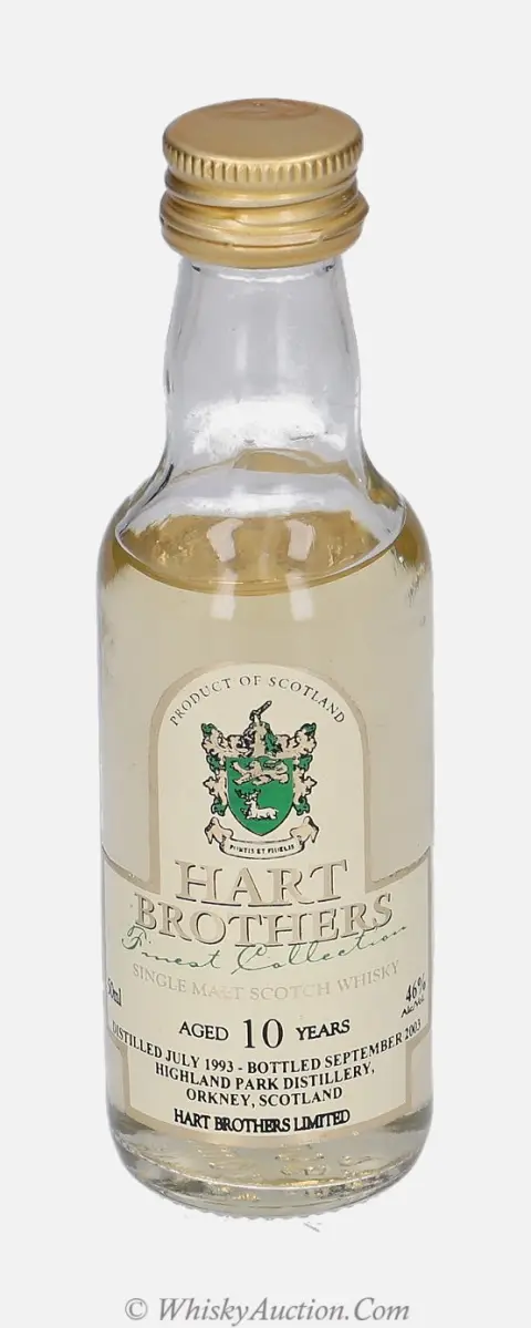 Highland Park Finest Collection 10 let (červenec 1993 / září 2003) – Hart Brothers Limited