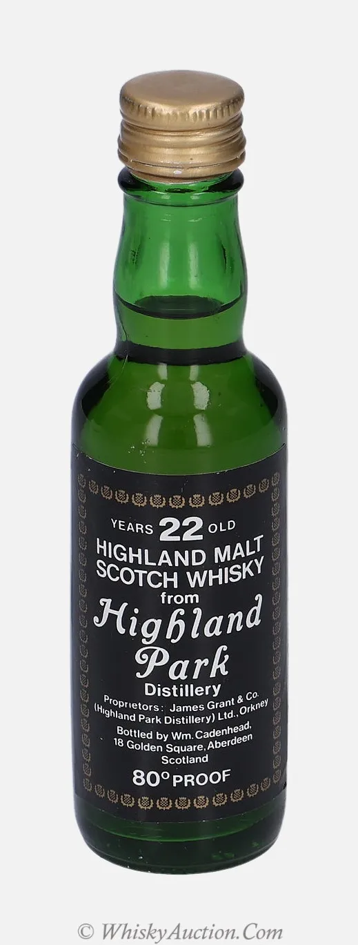 Highland Park 22 let – Wm. Cadenhead
