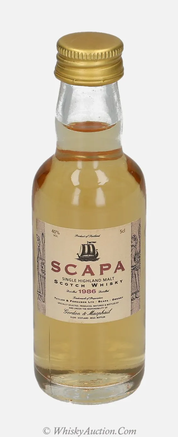 Scapa Distillery Labels (1986) – Gordon & MacPhail