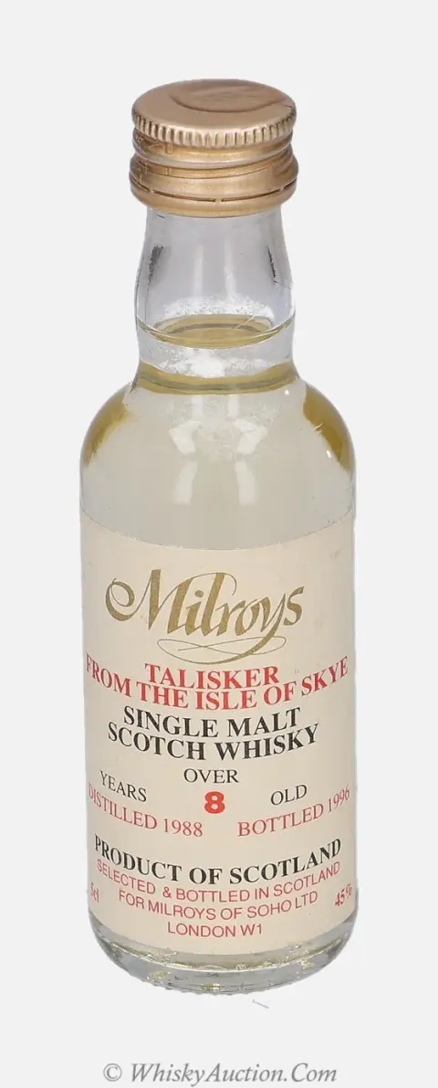Talisker přes 8 let (1988 / 1996) – Milroy`s