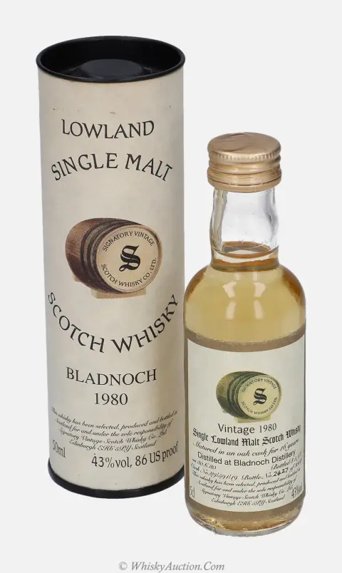 Bladnoch 16 let (30.6.1980 / 8.5.1997) – Signatory Vintage Scotch Whisky Co. Ltd.