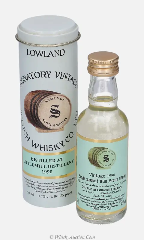 Littlemill 11 let (4.5.1990 / 6.9.2001) – Signatory Vintage Scotch Whisky Co. Ltd.