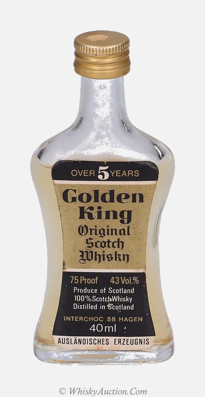 Golden King Scotch Whisky, plus de 5 ans, 40 ml