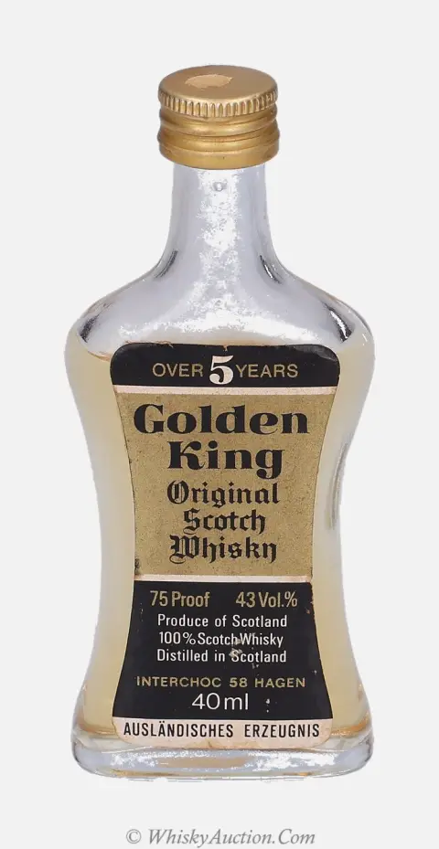 Golden King Scotch Whisky, přes 5 let, 40 ml