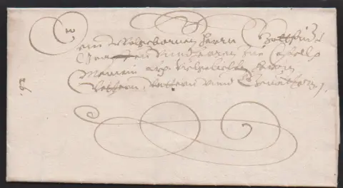 "Marktbreit", 1627, Schnörkel-Altbrief mit Inhalt