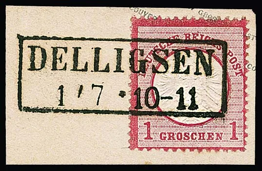 "Delligsen", nachverw. Ra2 klar auf Briefstück mit 1 Gr. Brustschild, Kabinett