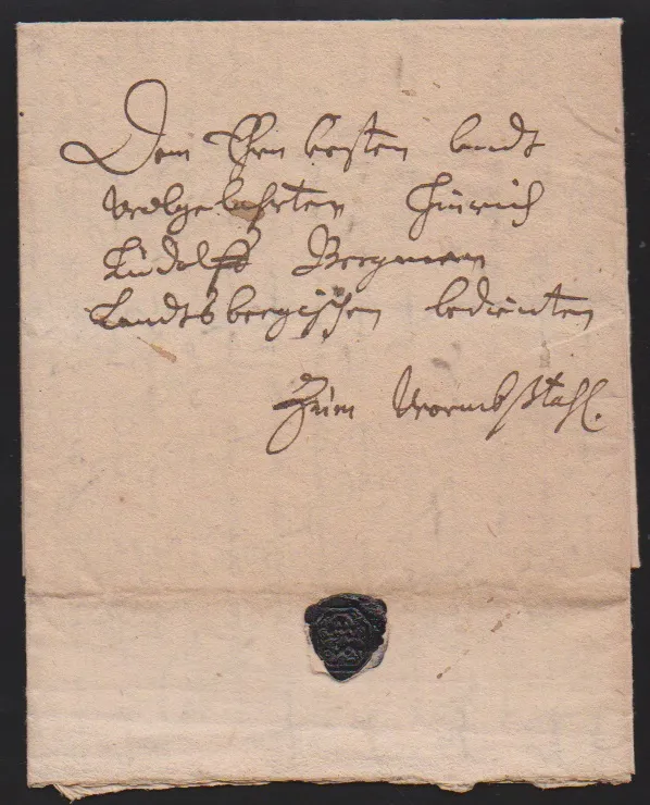 "Hildesheim", 1660, oude brief met inhoud