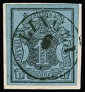 1 Ggr. black/grey-blue on luxury letter fragment with centred black K1 "Lingen", signed Kruschel, plus 1 Ggr. black/grey-green loose with blue K1 "Lingen"