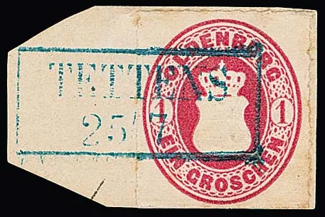 "Tettens", L1 na 1/30 Th., jakož i Ra2 na 1 Gr. a dvou kusech dopisů erby 1 Gr.
