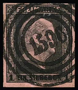 "1596" (Wehdem) clearly centered on cabinet piece 1 Sgr.