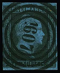 "1607" (Werdenberg or Boisheim) centered and "clear" on cabinet piece 2 Sgr.
