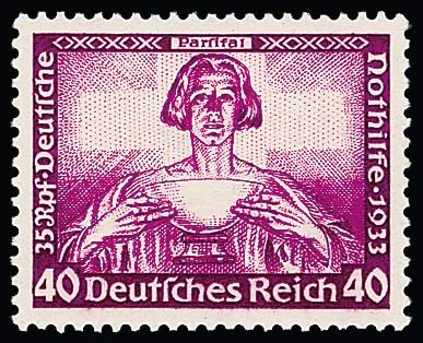 40 Pfg. Wagner tadellos postfrisch in normaler Zähnung, Mi. 1000,-