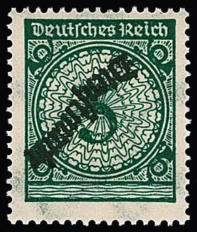 5 Pfg. Korbdeckel mit kopfstehendem Aufdruck postfrisch. Mi. 500,-, Attest D. Schlegel