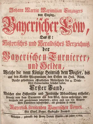 Einzinger v. Einzing, Johann Martin Maximilian – Beierse Leeuw