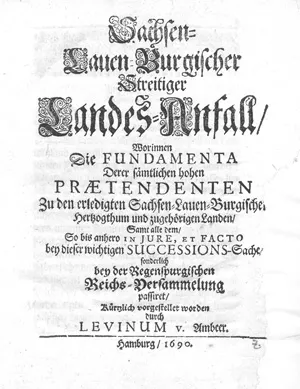 Ambeer, Levinus von – Conflit territorial de Saxe-Lauenbourg