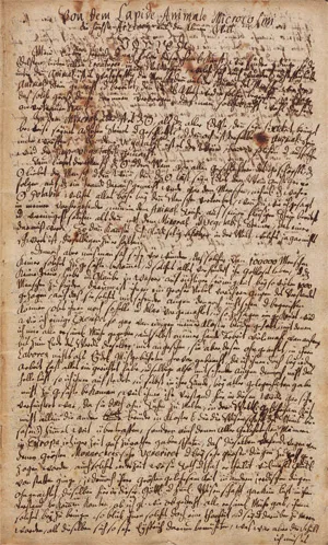 Manuscrit alchimique composite – Von dem Lapide Animale