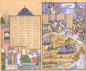 Indoperské miniatury – Dvě kvaše