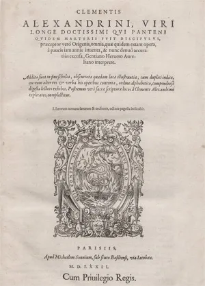 Klement Alexandrijský – Omnia, quae quidem extant opera
