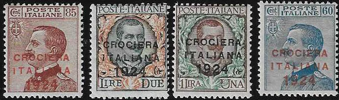 Scheepspost opdrukzegels 1924 postfris, Mi. 220,-