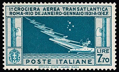 7,70 L. Geschwaderflug Balbos postfrisch, Mi. 750,-