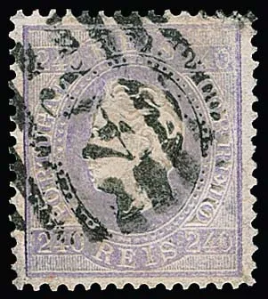 240 R. purple, perfectly perforated example with NS "49", Mi. 1500,-