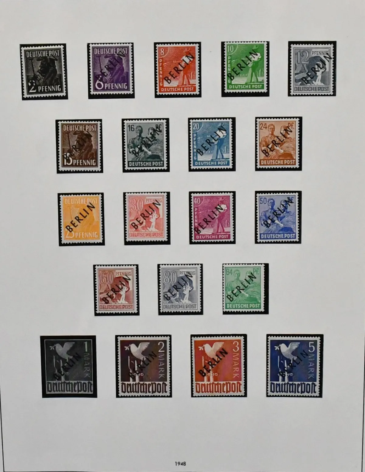 Berlin, 1948-1970, mixed collection in SAFE pre-printed album, the pre-prints each doubled and accordingly often collected in both conditions, from used no.…