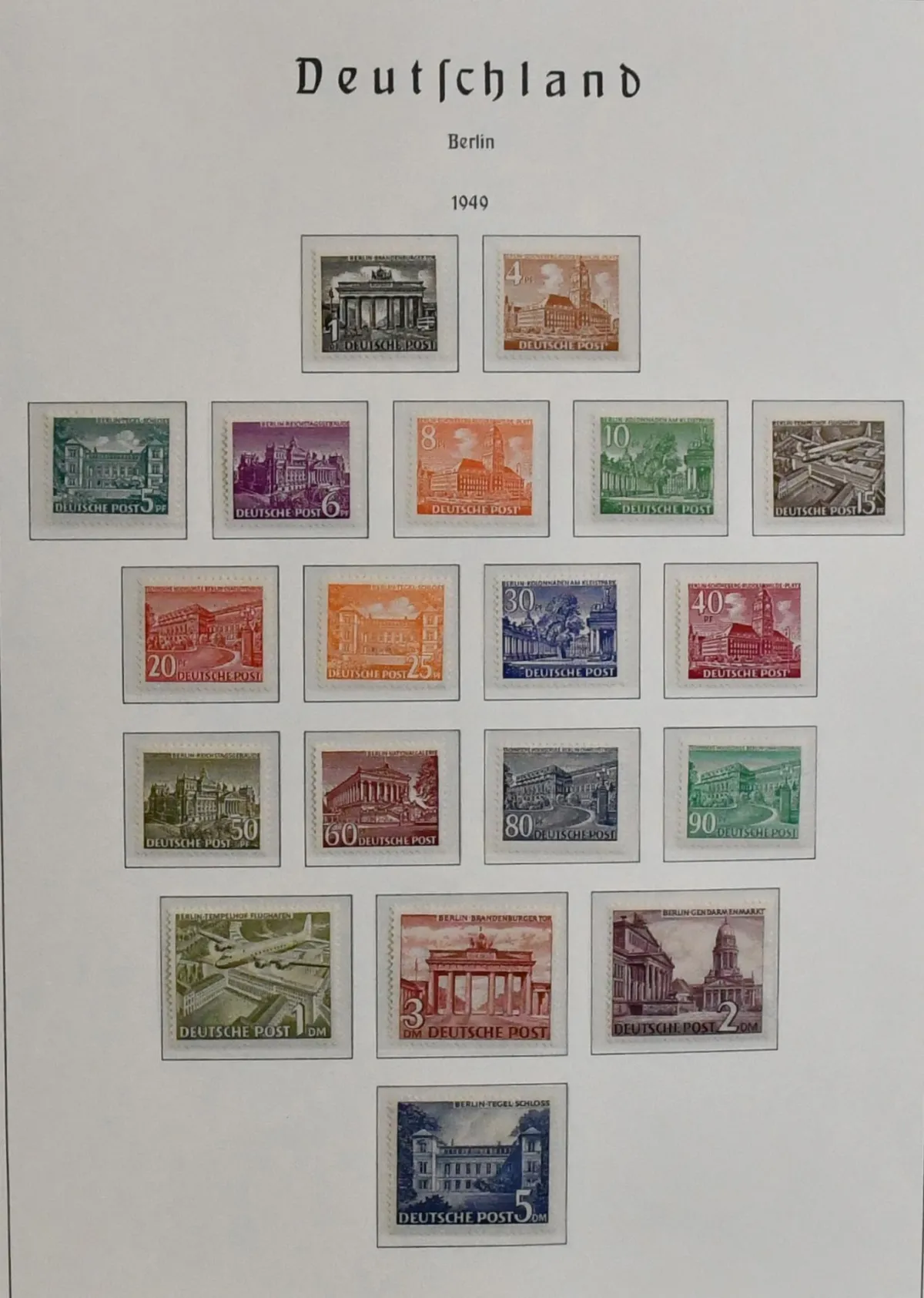 Berlin, 1949/1990, mint collection incl. no. 42/59 (Mi. 630,-, good no. 59 certified Schlegel BPP), 91/100 (140,-) etc., from 1960-1990, except for a few insignificant values, complete, in Leuchtturm pre-printed album. Mi. 1800,-