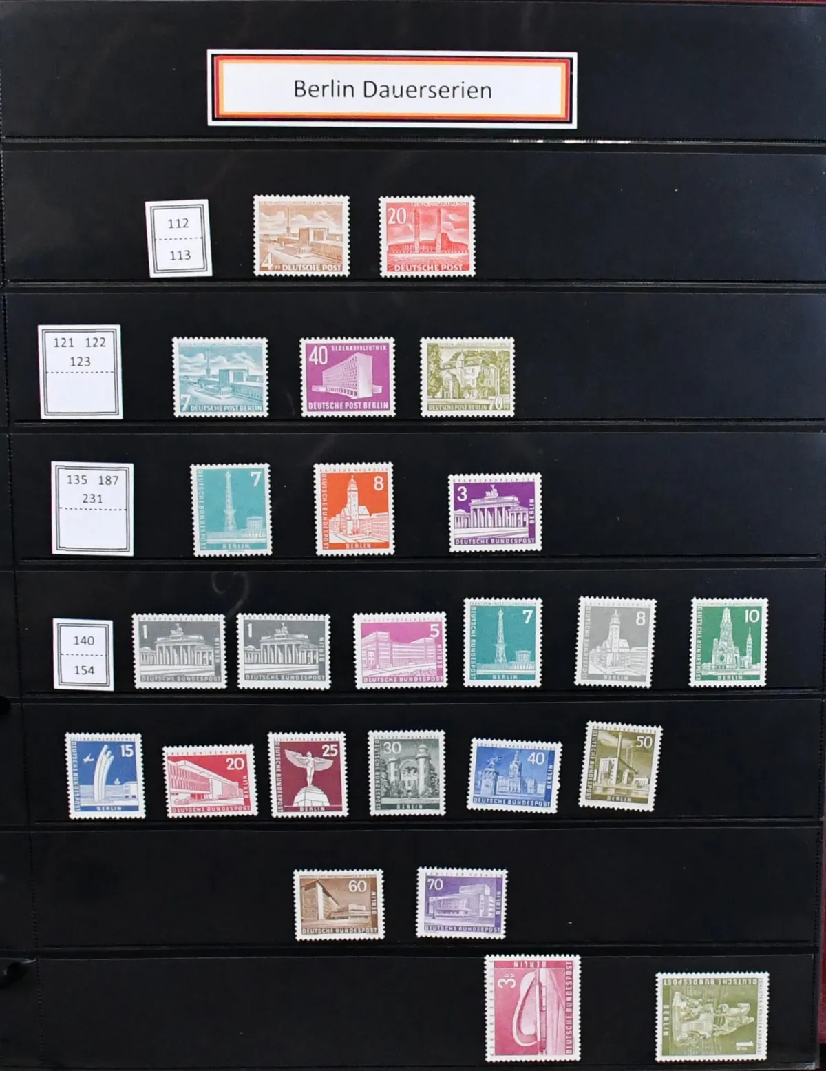 Berlin, only definitive series and special features, specialised mint collection incl. no. 112-13, 121-23, 140-54, including C/D pairs, about 100 different se-tenant from…