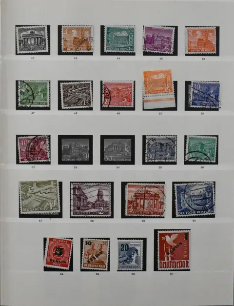Berlin, 1948-1990, mint never hinged or partly unused collection in Lindner pre-printed album, including no. 64-67, from no. 71 apparently complete, bargain!