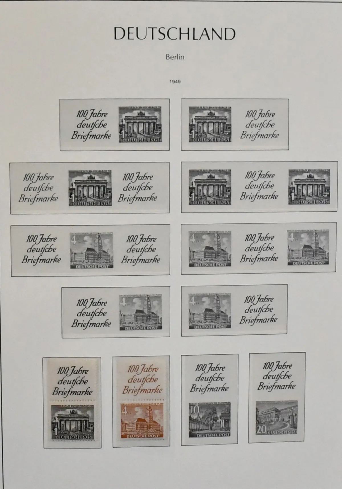 Berlin, 1949/1990, stamp booklet panes, mint never hinged collection from Buildings incl. S1/2, to SWK (complete incl. all C/D pairs), in Leuchtturm pre-printed album. Mi. nearly 700,- + album