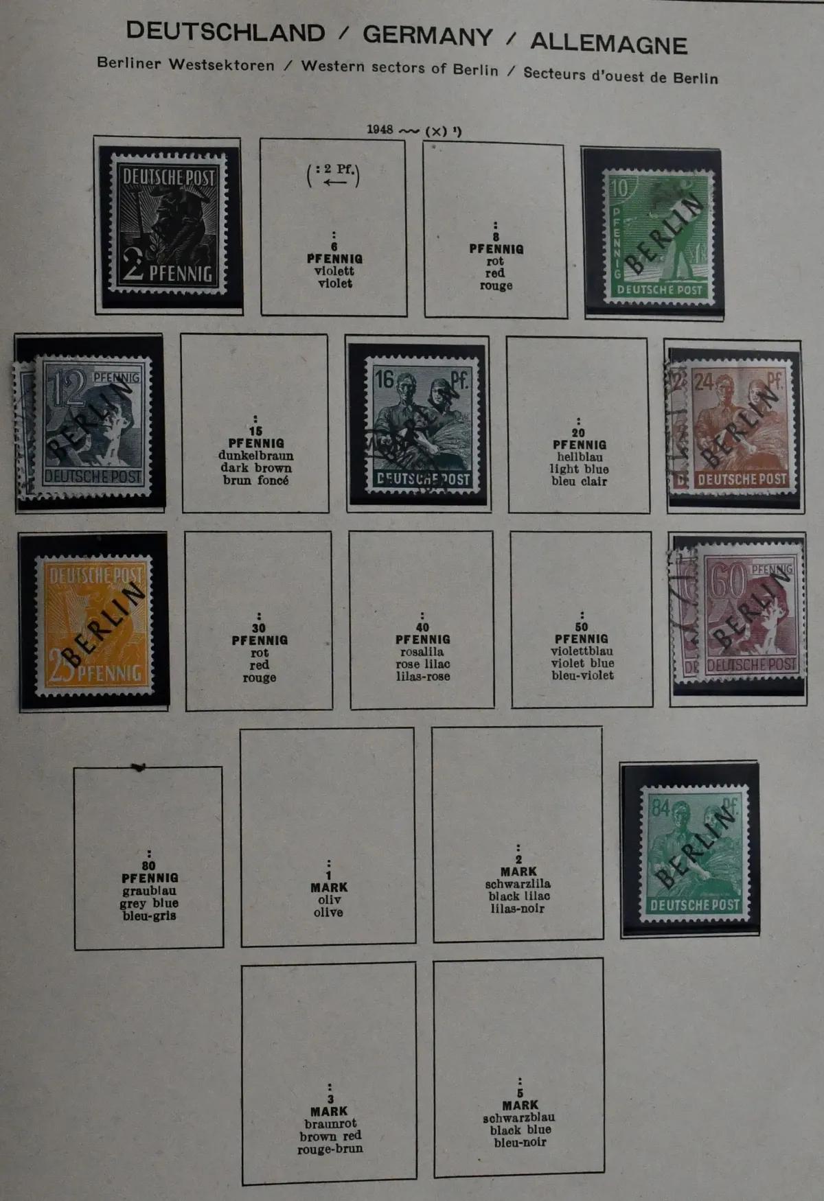 Berlin, 1948-1990, collection in two pre-printed albums with better initial values, including no. 10, 16, 42/60, complete from 1955, initially mostly used, from 1960-1985…