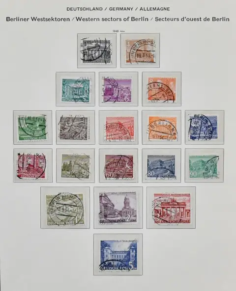 Berlin, 1948/1973, gest. Slg. mit u.a. Nr. 35/41, von 1950-1973, lediglich ohne Nr. 79, kpl., inkl. Nr. 71/74, 106/109 usw., auf älteren Schaubek-Vordrucken.…