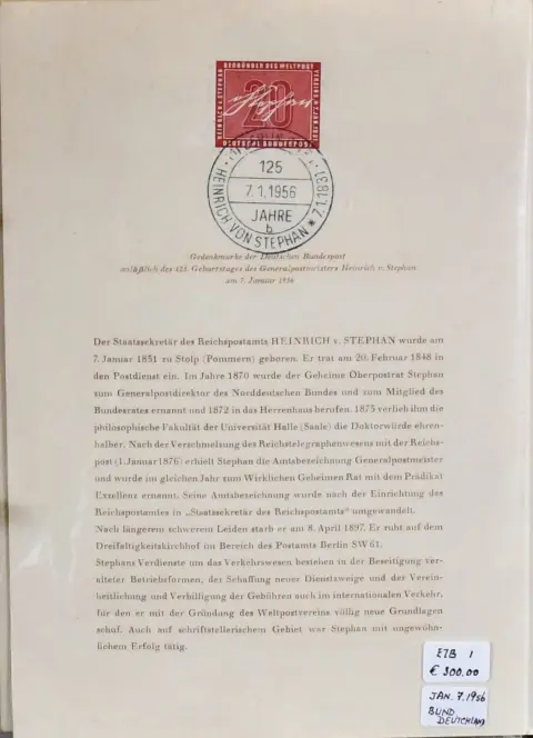Berlin, Slg. Alt-ETBs, von Nr. 1-43 komplett, inkl. guten wie Bund Nr. 227, sowie Berlin mit Nr. 153/54. Mi. rund 1300,-