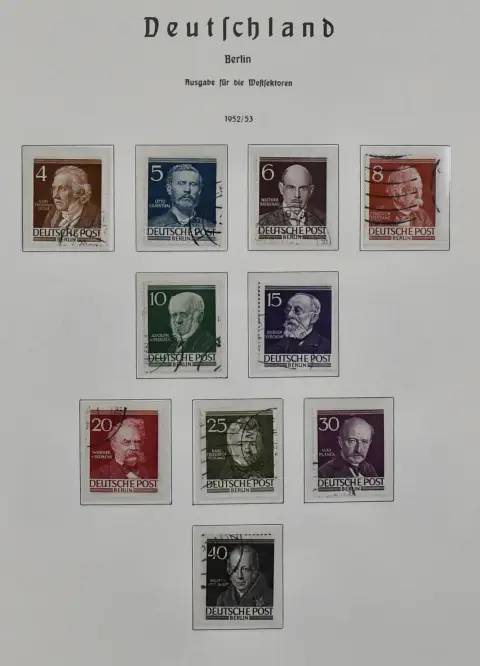 Berlin, 1948-1990, reichhaltige Slg. in allen Erhaltungen, mit einigen Aufdrucken, UPU Nr. 40/41, 62, 71, 80/81, 91/100, 101/105, ab ca. 1955 kpl. und häufig…