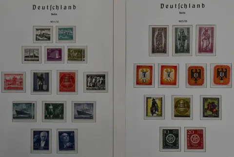 Берлин, 1948/1987, коллекция гашёных марок с № 71, 80/81, 121/23 и др., с 1955-1987 полная, в альбоме Leuchtturm с полным печатным текстом до 1983. Mi. 1350,-
