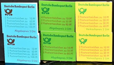 Berlijn, postzegelboekjes, partij van 46 postfrisse boekjes ex MH 9/15, waaronder MH 9 x6, MH 12 x13, MH 14 x7, MH 15 x6 enz. Mi.,