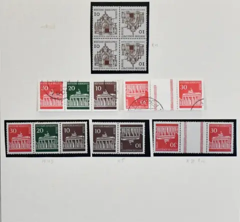 Berlijn, combinaties uit postzegelboekjes, postfrisse verzameling, deels meervoudig, met ongevallenpreventie, evenals veel burchten en kastelen. Mi. 900,-