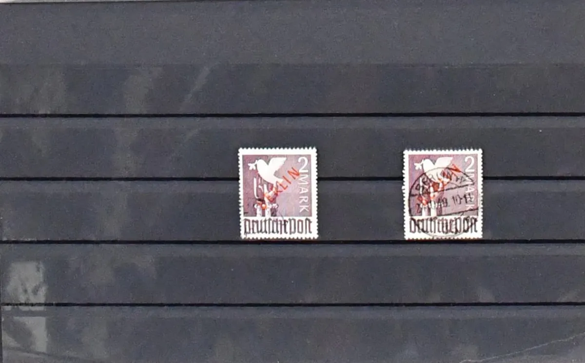 Germany/Berlin, 1949-1954, lot in mixed condition with only better values and special features, including Germany with helpers such as no. 117/20, 156/59, Marienkirche multiple times, once with mint never hinged corners, Posthorn special features with 70 Pfg. in used horizontal pair, no. 138I with certificate (Mi. 700,-), MH 9v, Berlin with no. 34(2) expertised, 121/23 mint never hinged etc.