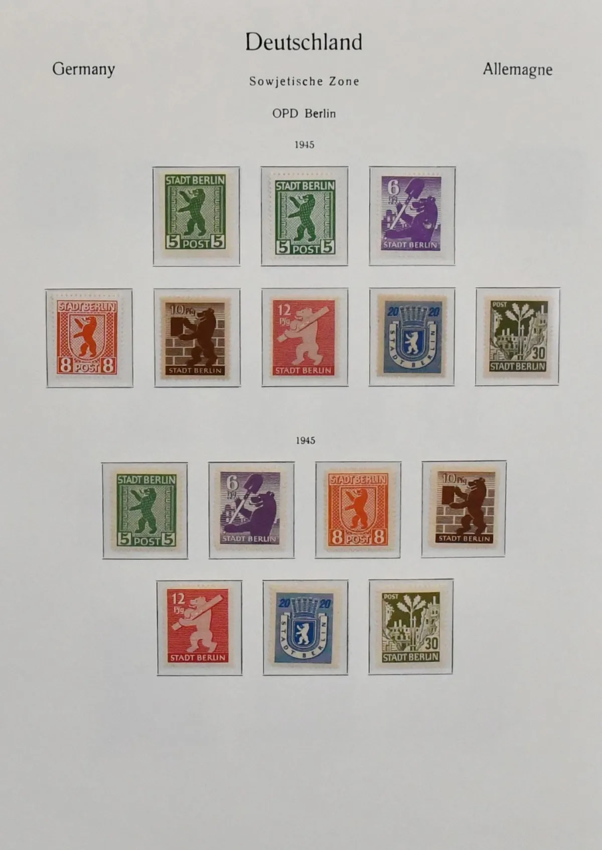 SBZ, well-stocked, clean mint collection with many better values and blocks, including Bären B, MVP No. 8-9 with colours, among others 8y certified, 20/22, 23/25a/b,…