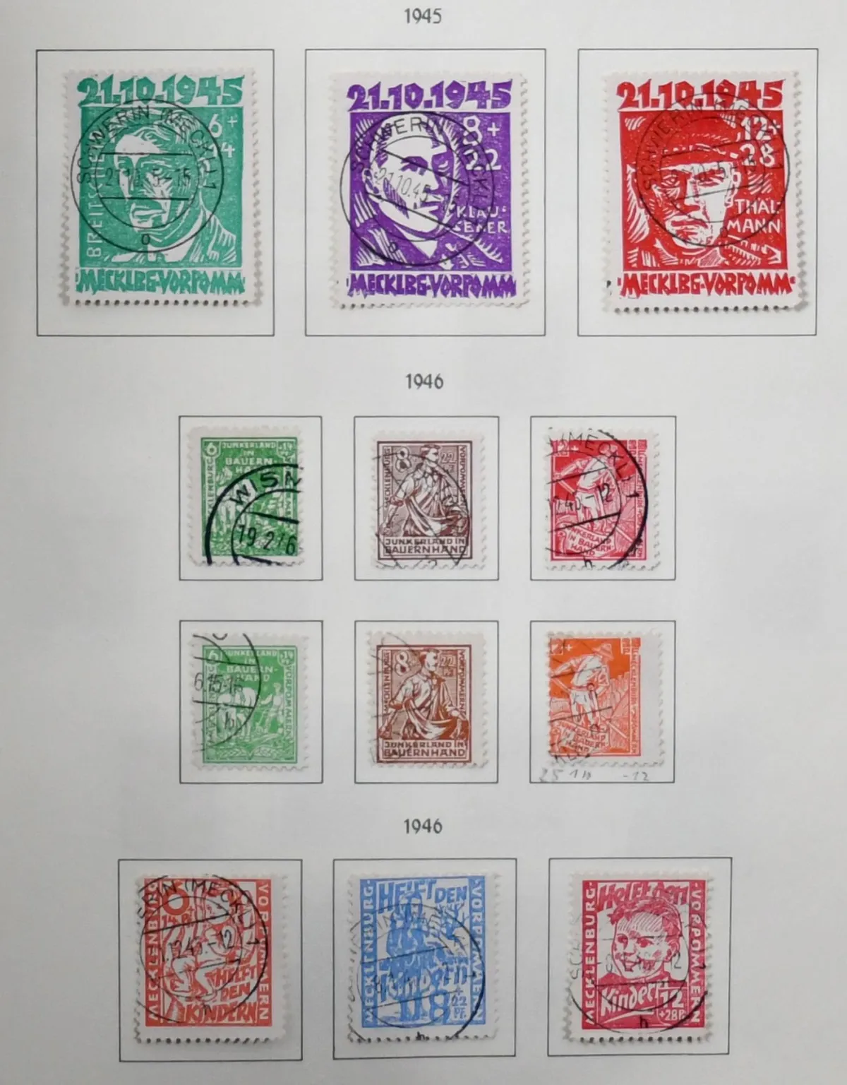 SBZ/DDR, 1945-1990, Slg. in zwei Vordruckalben, dabei u.a. Nr. 20/40 gest., DDR mit Nr. 242/50, 256/60, 273/83, ab 1954 gest. kpl., im Anschluß etwas Dienst.…