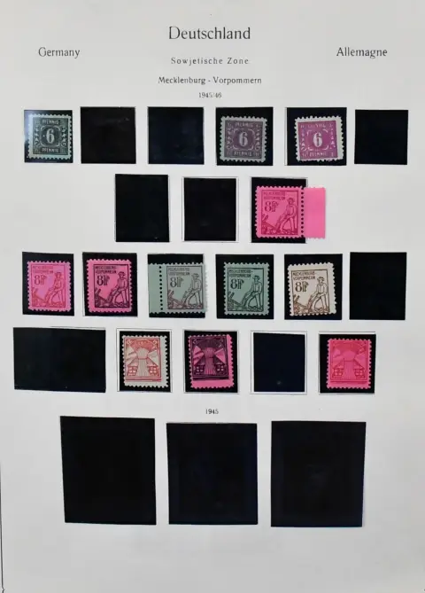 SBZ/GDR, mint, or initially partly unused collection with many better issues from no. 1/7, in two thick KABE pre-printed albums. The focus on GDR from mint no. 242, with no. 245/70 mint, Bl. 7 mint, 286/88, Bl. 10/19 etc., from 1955-1980 complete, whereby the issues from 1957 are apparently only included mint. Mi. 3500,-