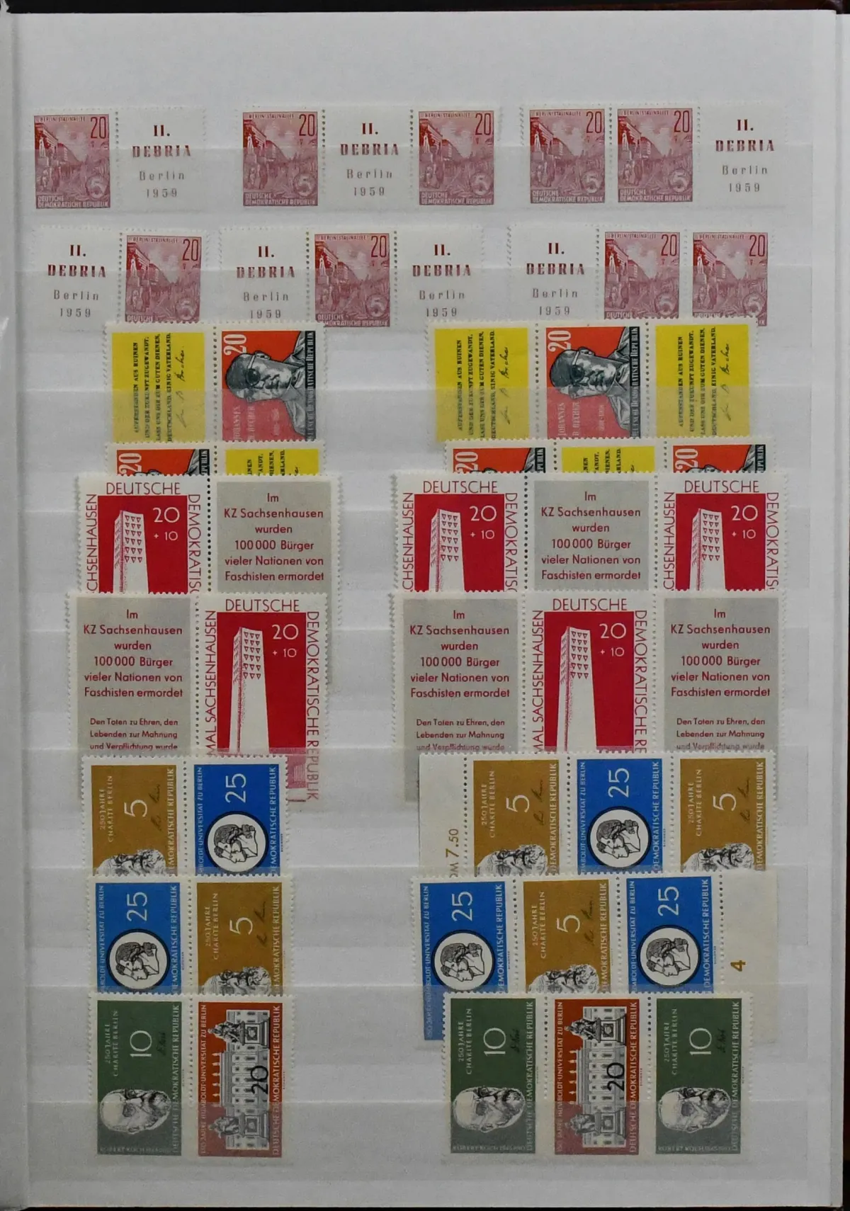 RDA, 1957/90, blocs et feuillets, collection complète neuf avec tous les meilleurs, dont tous les blocs de n° 901/904 (Mi. 150,-), 926/33 (Mi. 200,-), 1012/13 (200,-),…