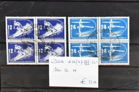 GDR, ca. 1950-1960, lot of better values, partly intended as single lots, incl. no. 246-47 in luxury VB, 342bbXII/II in postf. corner VB with DV (Mi. 1100,-), 362-79 FDC, 538YIIDV-VB on letter, 609-15DV, 662 on registered letter, 720I on letter, service B no. 6L, 9L, 7NL, 10L, 11L, 13L and 15 each mint (all in Michel "-.-") etc. Quirky lot, cheap!