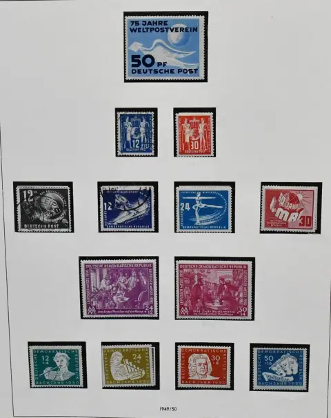 GDR, 1949-1990, collection in both conditions in three pre-printed albums, from the early years only 25 and 80 pf. heads missing, two Marx blocks and no. 489, otherwise with all other highlights incl. Chinese, Debria block, two Marx blocks etc., later minor gaps, high catalogue value!