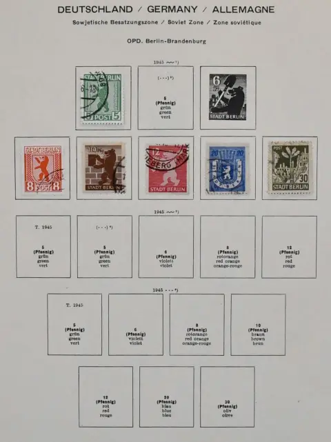 ГДР, 1949/1976, гашеная коллекция с № 242, включая блок 7, блок 8B, блок 11, блок 12 PF IV и т.д., с 1960-1976 практически полная, в двух альбомах с формулярами Schaubek. Mi. 2500,-