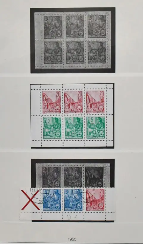 GDR, stamp booklet sheets and H sheets, coll. with among others H-Bl. A12/13A (Mi. 280,-), MHB 13C, MHB 15A, each mint, MHB 18/19A/C mint and used (Mi. 150,-),…