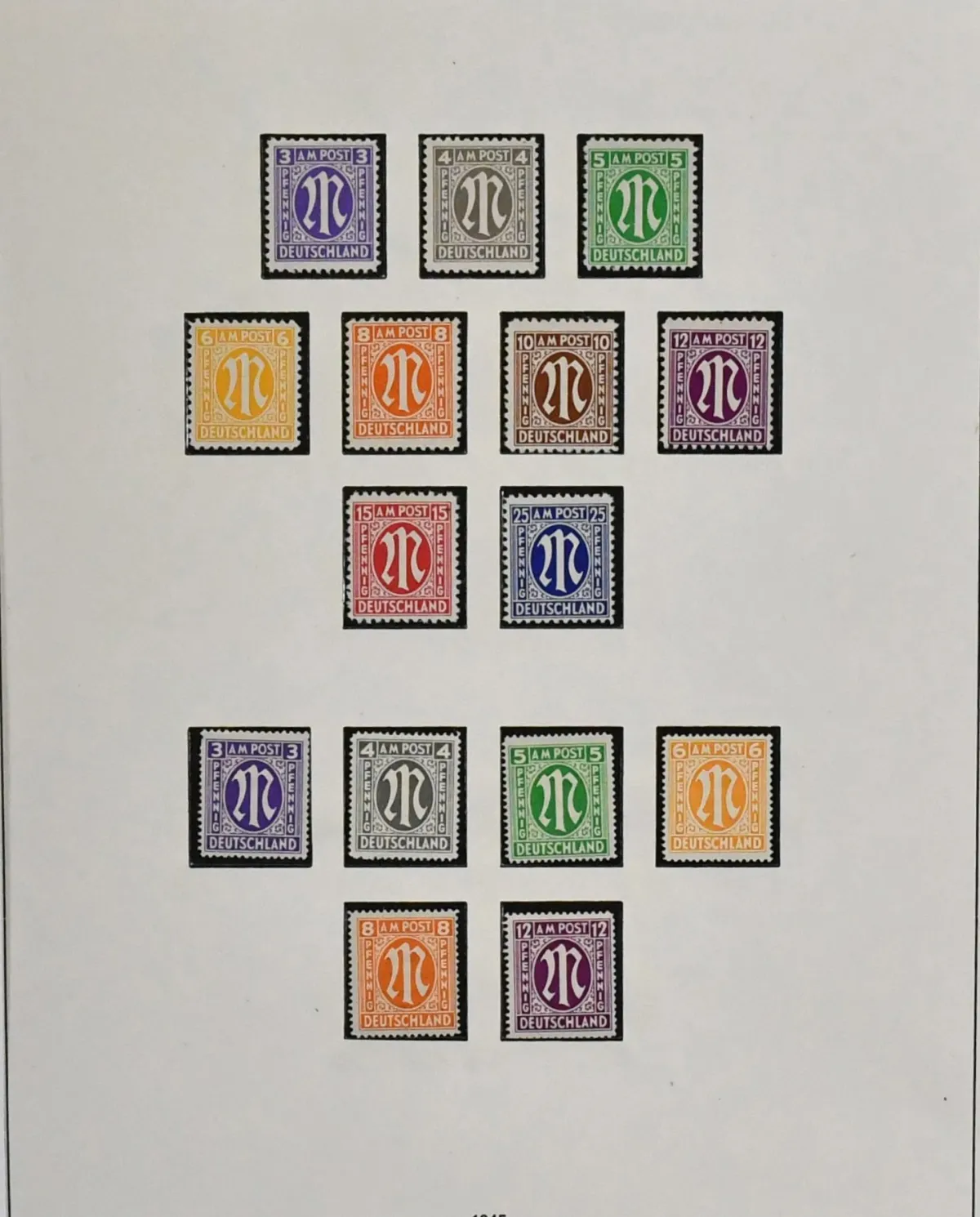 Bizone, kolekcja postfr. od nr 1/35, z nr 36/51I/II w tym nr 49I ewentualnie w kolorze b (Mi. najtańszy kolor już 153,-), Bauten z nr 87/97eg (Mi. 690,-), Bl.…